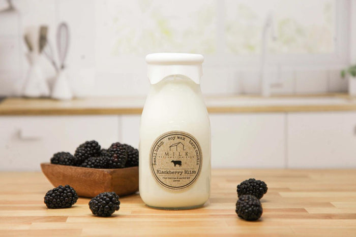 Milk Bottle Candle - Blackberry Bliss