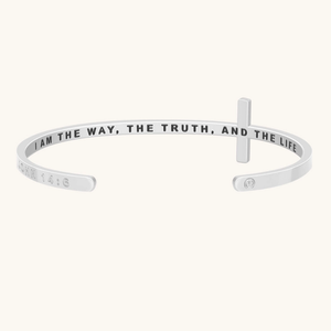 MantraBand Cross Bracelet - I Am The Way, The Truth, And The Light