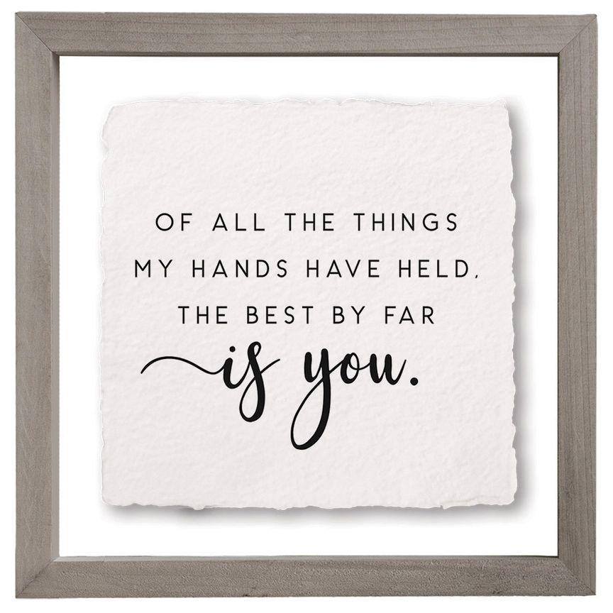 Best Is You - Floating Wall Art Square