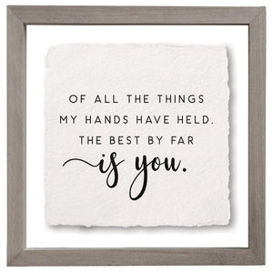 Best Is You - Floating Wall Art Square