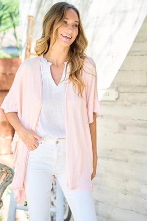 Terri Soft Feel Cardigan - Blush