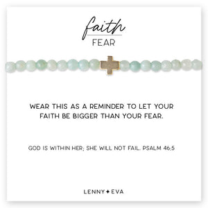 Lenny & Eva Bracelet - Faith Over Fear Cross Bracelet