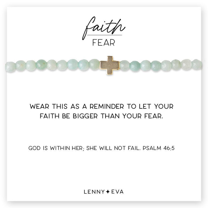 Lenny & Eva Bracelet - Faith Over Fear Cross Bracelet