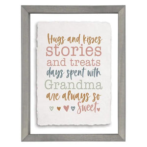 Hugs And Kisses - Floating Wall Art Rectangle