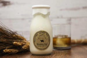 Milk Bottle Candle - Whiskey Oak