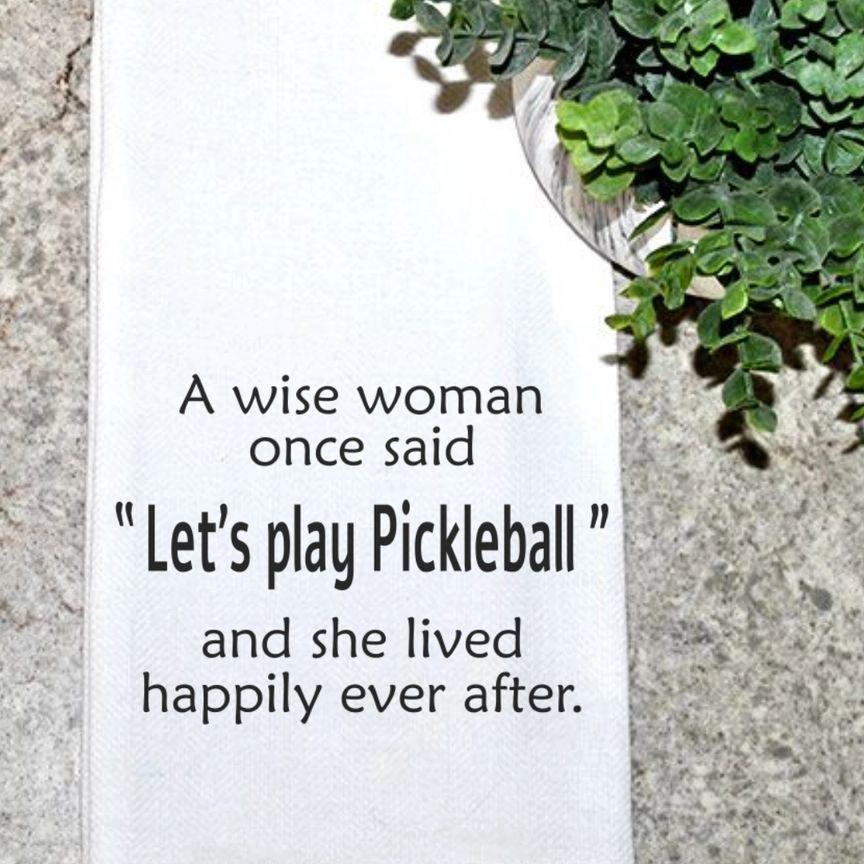Tea Towel - Let's Play Pickleball