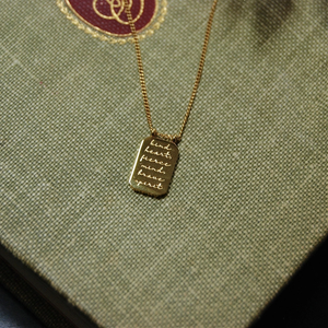 Necklace - MantraBand Note To Self "Kind Heart, Fierce Mind, Brave Spirit"