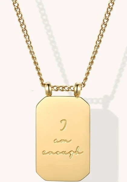 Necklace - MantraBand Note To Self "I Am Enough"