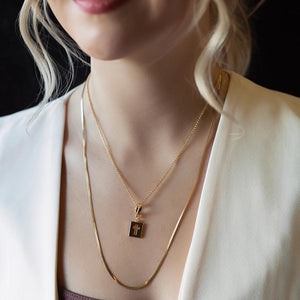 Lenny & Eva Hollow Cross Charm - Gold