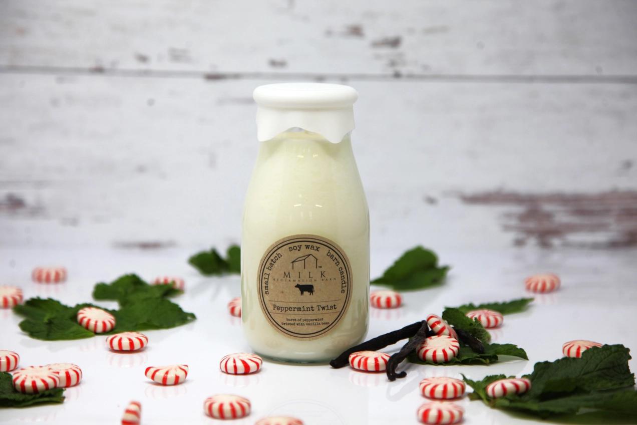 Milk Reclamation Barn Milk Bottle Candle - Thumbnail 4