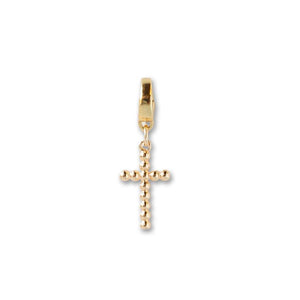 Lenny & Eva Dot Cross Gold Charm