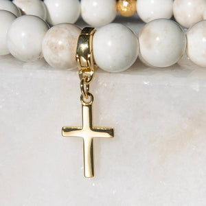Lenny & Eva Cross Charm - Gold