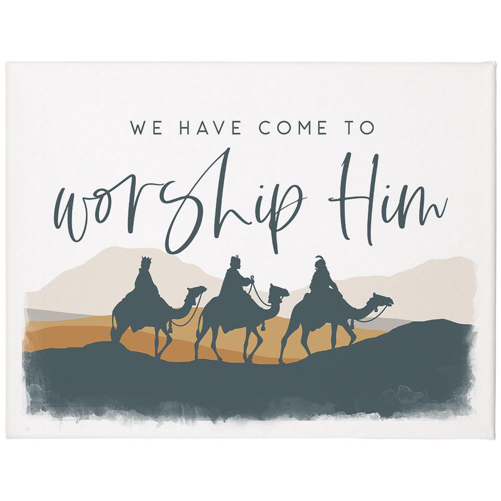 Wrapped Canvas - Worship Him (Christmas)