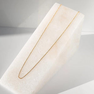 Lenny & Eva Necklace - Cable Gilded Chain 18"
