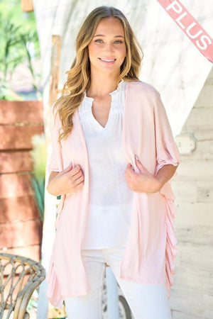 Terri Soft Feel Cardigan - Blush