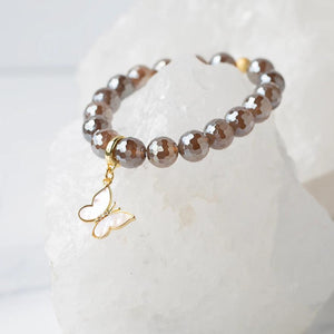 Lenny & Eva Butterfly Mother of Pearl Charm