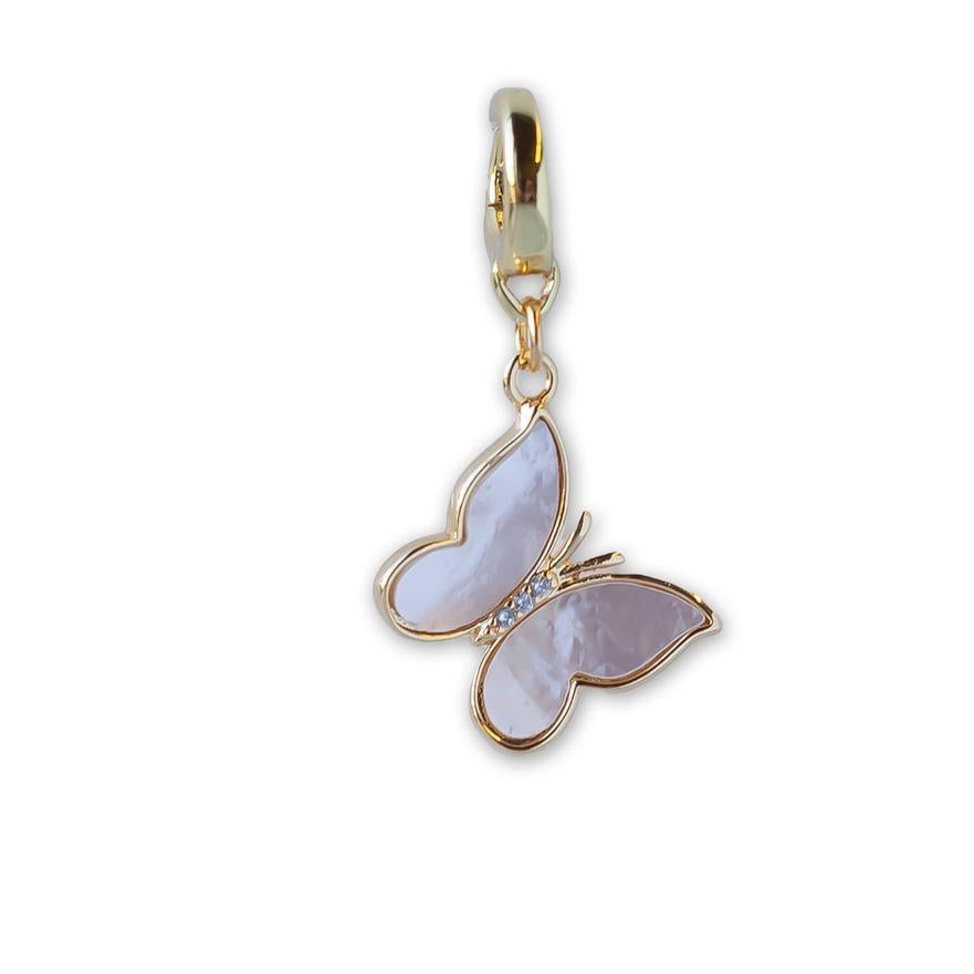 Lenny & Eva Butterfly Mother of Pearl Charm