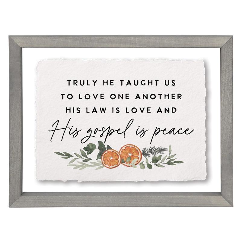 His Gospel Is Peace - Floating Wall Art Rectangle