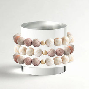 Lenny & Eva Gemstone Bracelet - White Jasper