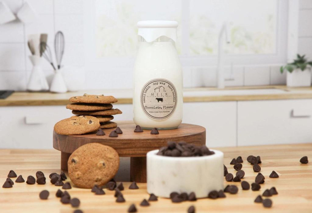 Milk Bottle Candle - Chocolate Please!