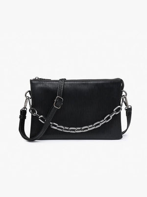 Izzy Textured Crossbody w/Guitar Strap