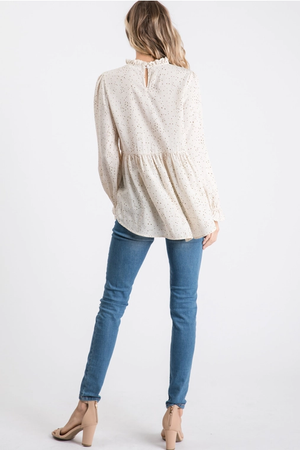 Chelsea Long Sleeve Top - Ivory