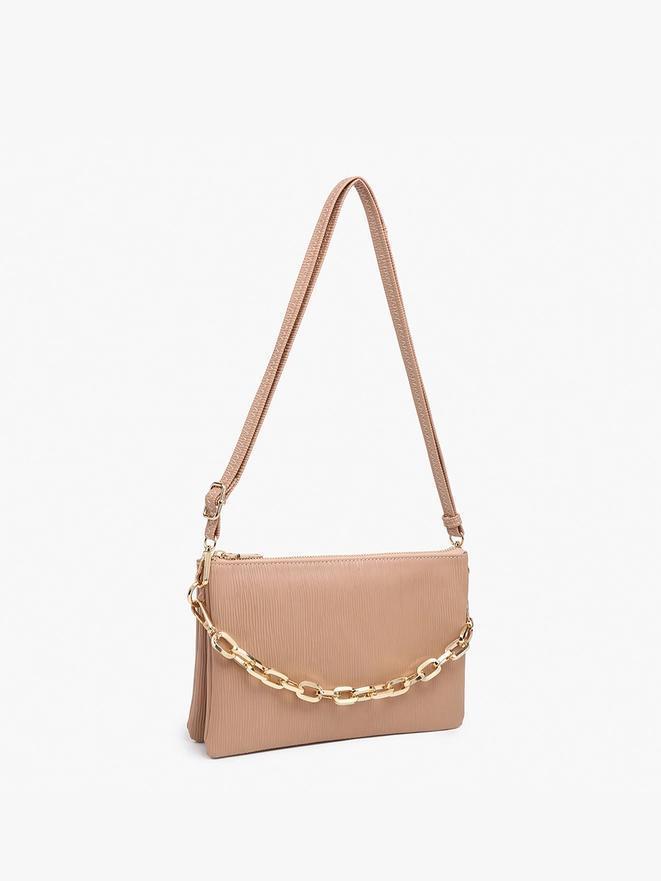 Izzy Textured Crossbody w/Guitar Strap