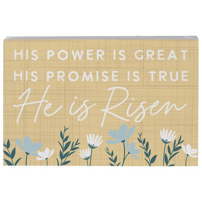 He Is Risen (Yellow) - Small Talk Rectangle