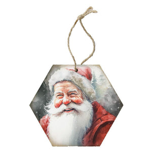 Christmas - Ornament - Santa Looking Left