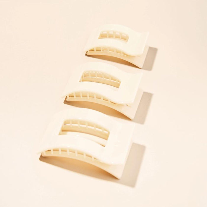 TeleTies Flat Rectangle Hair Clip - Medium