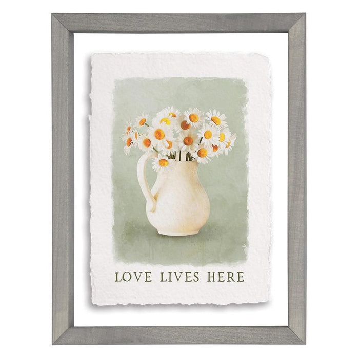 Love Live Daisies - Floating Wall Art Rectangle