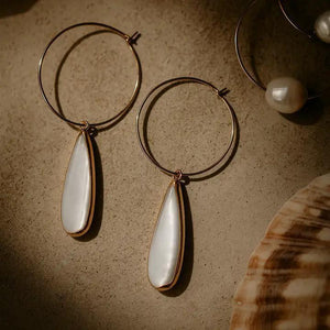 Lenny & Eva Intentions Earrings - Teardrop Pearl