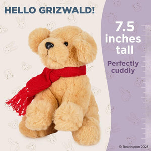 Grizwald The Brown Dog Stuffed Animal