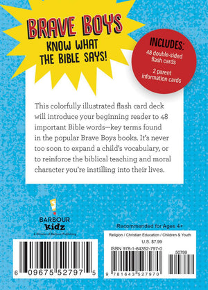 Brave Boys Bible Words Flash Cards