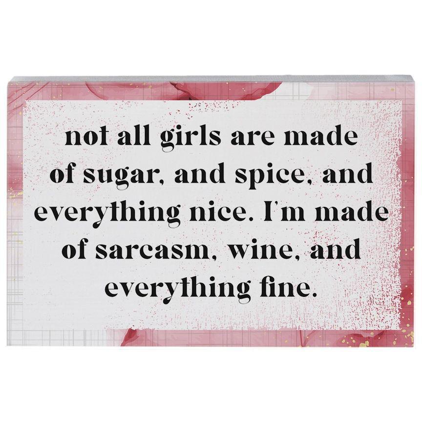 Sarcasm Wine - Small Talk Rectangle