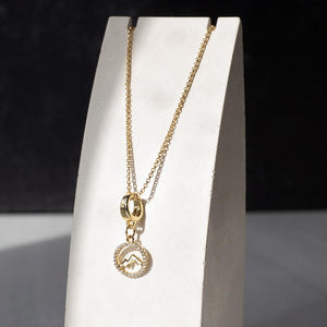 Lenny & Eva Mountain CZ Charm