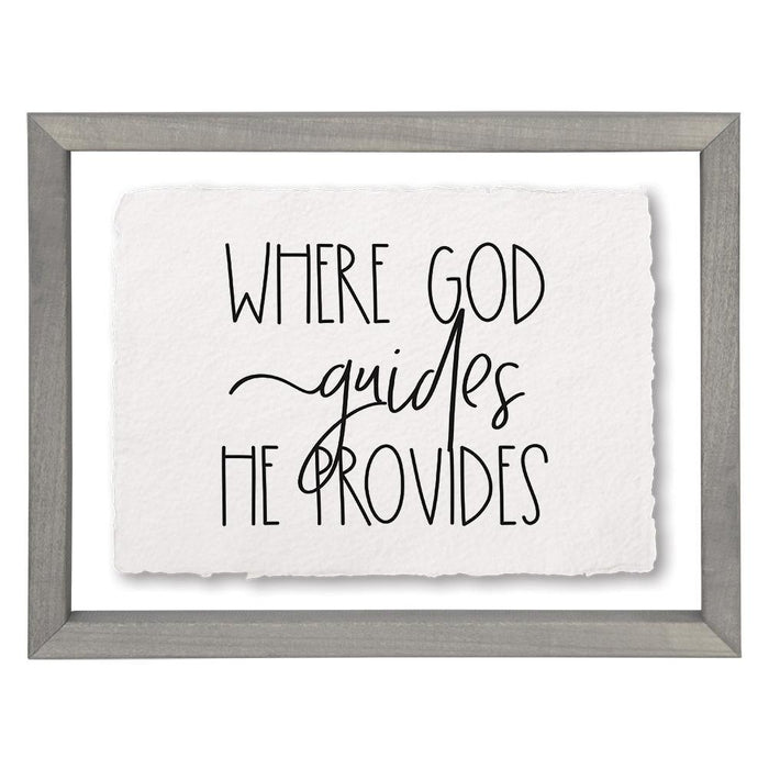 Where God Guides - Floating Art Rectangle