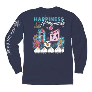 Itsa - Happiness Is Homemade - Long Sleeve - Navy