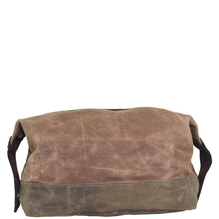 Waxed Top Zip Dopp Kit