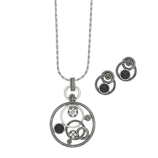 Open Circles Necklace & Earring Set