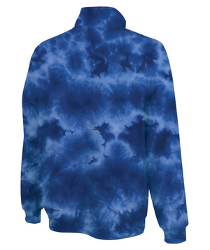 Crosswind Quarter Zip Sweatshirt Tie-Dye 9359T - Navy