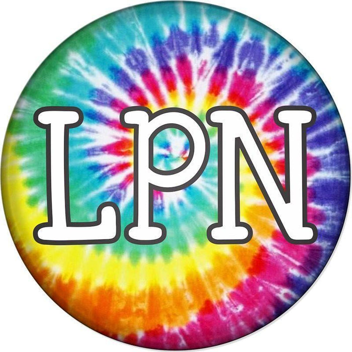 Badge Button - Printed - Tie Dye 337 - LPN