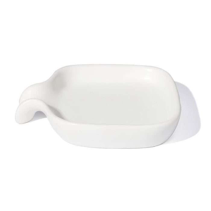 White Drip Ceramic Soap Dish