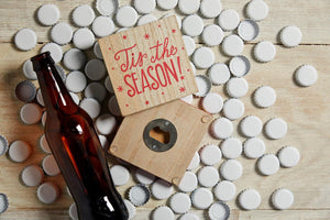 Christmas Bottle Opener Coaster