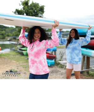 Crosswind Quarter Zip Sweatshirt Tie-Dye 9359T - Pink