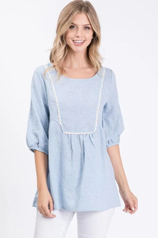 Zahara Blouse - Light Blue