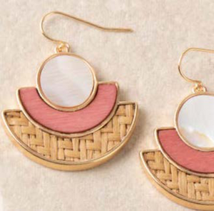 Simply Noelle Island Breeze Rattan Earring