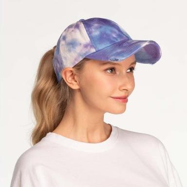 C.C. Criss Cross Tie-Dye Pony Cap