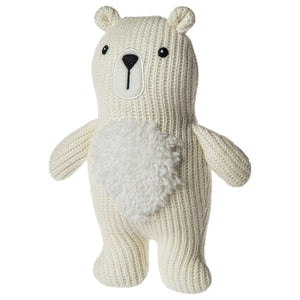 Knitted Nursery Rattle - Bear - 7"
