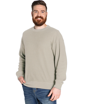 Waffle Crew Neck Sweatshirt (Unisex Fit) - Oat